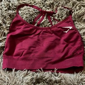 Maroon Sports Bra